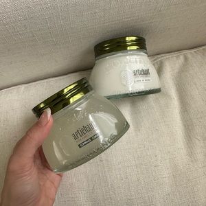 Loccitane body cream and body scrub